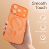 image:imageJETech Magnetic Matte Case for iPhone 17 Pro Max Frosted Clear  Compatible with MagSafe Translucent Frosted Soft TPU Cover AntiYellowing AntiFingerprint ShockproofOrange