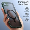 image:imageJETech Magnetic Matte Case for iPhone 17e16e Black  Compatible with MagSafe Translucent Back Slim Minimalist Design Precise Cutouts Shockproof Phone CoverDark Green