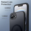 image:imageJETech Magnetic Matte Case for iPhone 17e16e Black  Compatible with MagSafe Translucent Back Slim Minimalist Design Precise Cutouts Shockproof Phone CoverBlack