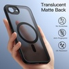 image:imageJETech Magnetic Matte Case for iPhone 17e16e Black  Compatible with MagSafe Translucent Back Slim Minimalist Design Precise Cutouts Shockproof Phone CoverBlack