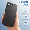 image:imageJETech Magnetic Matte Case for iPhone 17e16e Black  Compatible with MagSafe Translucent Frosted Soft TPU Cover AntiYellowing AntiFingerprint ShockproofBlack