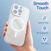 image:imageJETech Magnetic Matte Case for iPhone 17e16e Black  Compatible with MagSafe Translucent Frosted Soft TPU Cover AntiYellowing AntiFingerprint ShockproofFrosted Clear