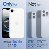 image:imageJETech Magnetic Matte Case for iPhone 17e16e Black  Compatible with MagSafe Translucent Frosted Soft TPU Cover AntiYellowing AntiFingerprint ShockproofFrosted Clear