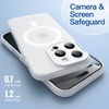 image:imageJETech Magnetic Matte Case for iPhone 17e16e Black  Compatible with MagSafe Translucent Frosted Soft TPU Cover AntiYellowing AntiFingerprint ShockproofFrosted Clear