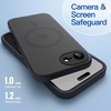 image:imageJETech Magnetic Matte Case for iPhone 17e16e Black  Compatible with MagSafe Translucent Frosted Soft TPU Cover AntiYellowing AntiFingerprint ShockproofBlack