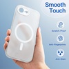 image:imageJETech Magnetic Matte Case for iPhone 17e16e Black  Compatible with MagSafe Translucent Frosted Soft TPU Cover AntiYellowing AntiFingerprint ShockproofFrosted Clear