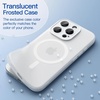 image:imageJETech Magnetic Matte Case for iPhone 17e16e Black  Compatible with MagSafe Translucent Frosted Soft TPU Cover AntiYellowing AntiFingerprint ShockproofFrosted Clear