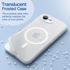 image:imageJETech Magnetic Matte Case for iPhone 17e16e Black  Compatible with MagSafe Translucent Frosted Soft TPU Cover AntiYellowing AntiFingerprint ShockproofFrosted Clear