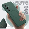 image:imageJETech Magnetic Silicone Case for Samsung Galaxy S26 Black  Compatible with MagSafe Silky Soft Touch Full Camera Lens Protection Shock Absorbing Phone CoverMidnight Green