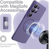 image:imageJETech Magnetic Silicone Case for Samsung Galaxy S26 Black  Compatible with MagSafe Silky Soft Touch Full Camera Lens Protection Shock Absorbing Phone CoverHeron Purple
