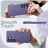image:imageJETech Magnetic Silicone Case for Samsung Galaxy S26 Black  Compatible with MagSafe Silky Soft Touch Full Camera Lens Protection Shock Absorbing Phone CoverHeron Purple