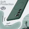image:imageJETech Magnetic Silicone Case for Samsung Galaxy S26 Black  Compatible with MagSafe Silky Soft Touch Full Camera Lens Protection Shock Absorbing Phone CoverMidnight Green