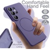 image:imageJETech Magnetic Silicone Case for Samsung Galaxy S26 Black  Compatible with MagSafe Silky Soft Touch Full Camera Lens Protection Shock Absorbing Phone CoverHeron Purple