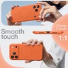 image:imageJETech Magnetic Silicone Case for iPhone 17 Pro Max Dark Blue  Compatible with MagSafe Silky Soft Touch Full Camera Lens Protection Shock Absorbing Phone CoverOrange