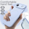image:imageJETech Magnetic Silicone Case for iPhone 17 Pro Max Dark Blue  Compatible with MagSafe Silky Soft Touch Full Camera Lens Protection Shock Absorbing Phone CoverBlue