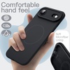 image:imageJETech Magnetic Silicone Case for iPhone 17 Pro Max Dark Blue  Compatible with MagSafe Silky Soft Touch Full Camera Lens Protection Shock Absorbing Phone CoverBlack