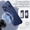 image:imageJETech Magnetic Silicone Case for iPhone 17 Pro Max Dark Blue  Compatible with MagSafe Silky Soft Touch Full Camera Lens Protection Shock Absorbing Phone CoverDark Blue