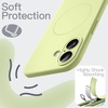 image:imageJETech Magnetic Silicone Case for iPhone 17 Pro Max Dark Blue  Compatible with MagSafe Silky Soft Touch Full Camera Lens Protection Shock Absorbing Phone CoverGreen