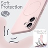 image:imageJETech Magnetic Silicone Case for iPhone 17 Pro Max Dark Blue  Compatible with MagSafe Silky Soft Touch Full Camera Lens Protection Shock Absorbing Phone CoverLight Pink