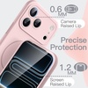 image:imageJETech Magnetic Silicone Case for iPhone 17 Pro Max Dark Blue  Compatible with MagSafe Silky Soft Touch Full Camera Lens Protection Shock Absorbing Phone CoverLight Pink