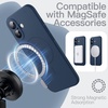 image:imageJETech Magnetic Silicone Case for iPhone 17 Pro Max Dark Blue  Compatible with MagSafe Silky Soft Touch Full Camera Lens Protection Shock Absorbing Phone CoverNavy Blue