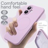 image:imageJETech Magnetic Silicone Case for iPhone 17 Pro Max Dark Blue  Compatible with MagSafe Silky Soft Touch Full Camera Lens Protection Shock Absorbing Phone CoverPurple