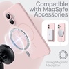 image:imageJETech Magnetic Silicone Case for iPhone 17 Pro Max Dark Blue  Compatible with MagSafe Silky Soft Touch Full Camera Lens Protection Shock Absorbing Phone CoverLight Pink