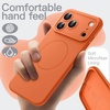 image:imageJETech Magnetic Silicone Case for iPhone 17 Pro Max Dark Blue  Compatible with MagSafe Silky Soft Touch Full Camera Lens Protection Shock Absorbing Phone CoverOrange