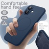 image:imageJETech Magnetic Silicone Case for iPhone 17 Pro Max Dark Blue  Compatible with MagSafe Silky Soft Touch Full Camera Lens Protection Shock Absorbing Phone CoverNavy Blue