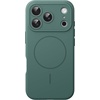 image:imageJETech Magnetic Silicone Case for iPhone 17 Pro Max Dark Blue  Compatible with MagSafe Silky Soft Touch Full Camera Lens Protection Shock Absorbing Phone CoverMidnight Green