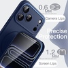image:imageJETech Magnetic Silicone Case for iPhone 17 Pro Max Dark Blue  Compatible with MagSafe Silky Soft Touch Full Camera Lens Protection Shock Absorbing Phone CoverDark Blue