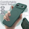 image:imageJETech Magnetic Silicone Case for iPhone 17 Pro Max Dark Blue  Compatible with MagSafe Silky Soft Touch Full Camera Lens Protection Shock Absorbing Phone CoverMidnight Green