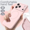 image:imageJETech Magnetic Silicone Case for iPhone 17 Pro Max Dark Blue  Compatible with MagSafe Silky Soft Touch Full Camera Lens Protection Shock Absorbing Phone CoverLight Pink