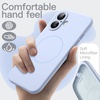 image:imageJETech Magnetic Silicone Case for iPhone 17 Pro Max Dark Blue  Compatible with MagSafe Silky Soft Touch Full Camera Lens Protection Shock Absorbing Phone CoverBlue