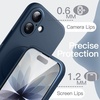 image:imageJETech Magnetic Silicone Case for iPhone 17 Pro Max Dark Blue  Compatible with MagSafe Silky Soft Touch Full Camera Lens Protection Shock Absorbing Phone CoverNavy Blue