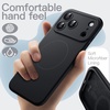 image:imageJETech Magnetic Silicone Case for iPhone 17 Pro Max Dark Blue  Compatible with MagSafe Silky Soft Touch Full Camera Lens Protection Shock Absorbing Phone CoverBlack