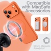 image:imageJETech Magnetic Silicone Case for iPhone 17 Pro Max Dark Blue  Compatible with MagSafe Silky Soft Touch Full Camera Lens Protection Shock Absorbing Phone CoverOrange