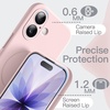 image:imageJETech Magnetic Silicone Case for iPhone 17 Pro Max Dark Blue  Compatible with MagSafe Silky Soft Touch Full Camera Lens Protection Shock Absorbing Phone CoverLight Pink