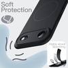image:imageJETech Magnetic Silicone Case for iPhone 17 Pro Max Dark Blue  Compatible with MagSafe Silky Soft Touch Full Camera Lens Protection Shock Absorbing Phone CoverBlack