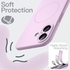 image:imageJETech Magnetic Silicone Case for iPhone 17 Pro Max Dark Blue  Compatible with MagSafe Silky Soft Touch Full Camera Lens Protection Shock Absorbing Phone CoverPurple