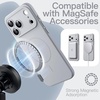 image:imageJETech Magnetic Silicone Case for iPhone 17 Pro Max Dark Blue  Compatible with MagSafe Silky Soft Touch Full Camera Lens Protection Shock Absorbing Phone CoverGrey