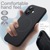 image:imageJETech Magnetic Silicone Case for iPhone 17 Pro Max Dark Blue  Compatible with MagSafe Silky Soft Touch Full Camera Lens Protection Shock Absorbing Phone CoverBlack