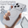 image:imageJETech Magnetic Silicone Case for iPhone 17 Pro Max Dark Blue  Compatible with MagSafe Silky Soft Touch Full Camera Lens Protection Shock Absorbing Phone CoverGrey