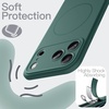 image:imageJETech Magnetic Silicone Case for iPhone 17 Pro Max Dark Blue  Compatible with MagSafe Silky Soft Touch Full Camera Lens Protection Shock Absorbing Phone CoverMidnight Green