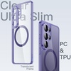 image:imageJETech Magnetic Slim Case for Samsung Galaxy S26 Clear  Compatible with MagSafe Camera Lens Protection UltraThin Lightweight Design Minimalist Style Clear BackHeron Purple