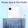 image:imageJETech Magnetic Slim Case for iPhone 17 Pro Max Clear  Compatible with MagSafe Camera Lens Protection UltraThin Lightweight Design Clear Back Minimalist StyleClear