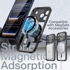 image:imageJETech Magnetic Slim Case for iPhone 17 Pro Max Clear  Compatible with MagSafe Camera Lens Protection UltraThin Lightweight Design Clear Back Minimalist StyleBlack