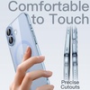 image:imageJETech Magnetic Slim Case for iPhone 17 Pro Max Clear  Compatible with MagSafe Camera Lens Protection UltraThin Lightweight Design Clear Back Minimalist StyleMist Blue