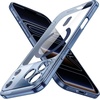 image:imageJETech Magnetic Slim Case for iPhone 17 Pro Max Clear  Compatible with MagSafe Camera Lens Protection UltraThin Lightweight Design Clear Back Minimalist StyleDeep Blue