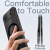 image:imageJETech Magnetic Slim Case for iPhone 17 Pro Max Clear  Compatible with MagSafe Camera Lens Protection UltraThin Lightweight Design Clear Back Minimalist StyleBlack